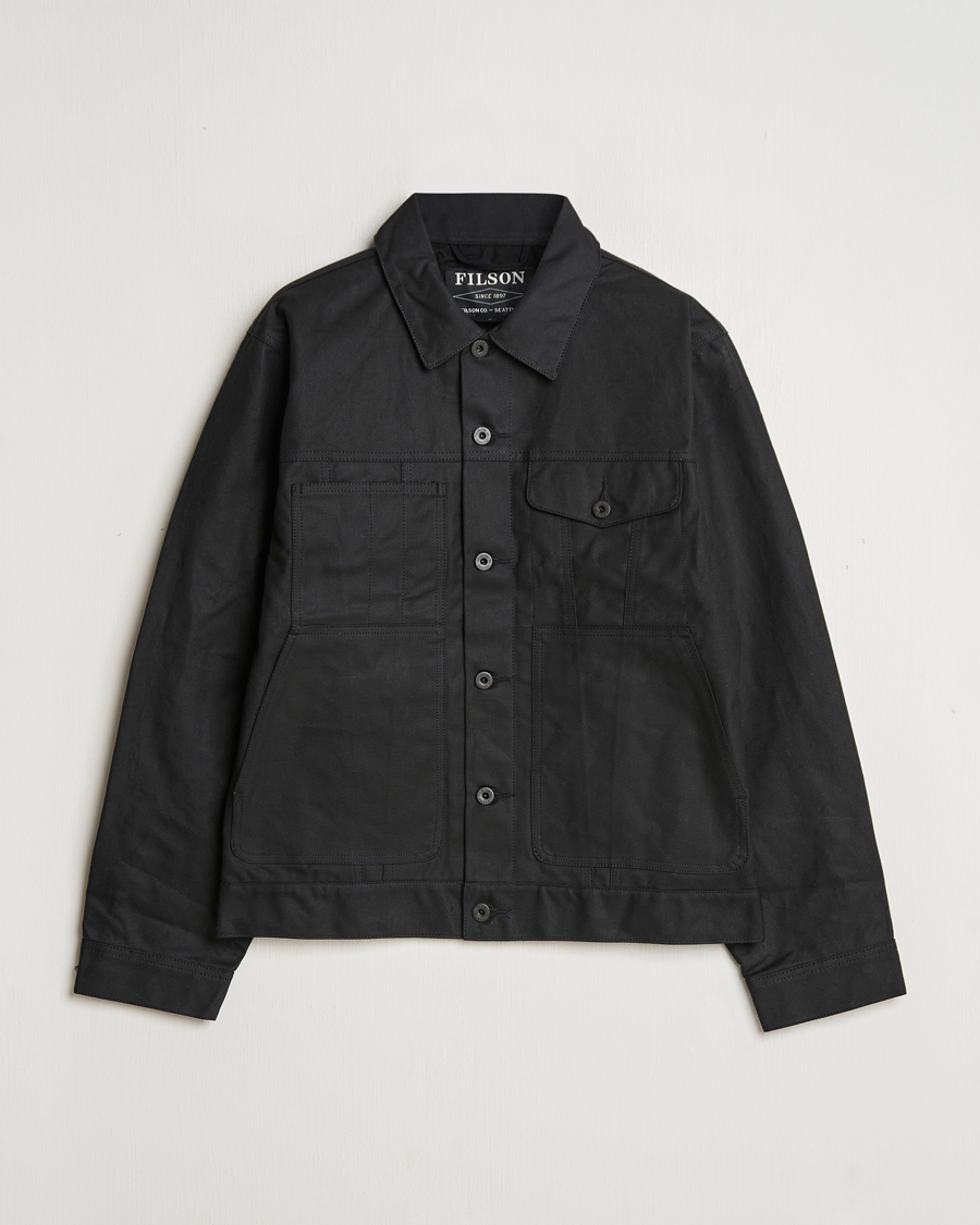 Homme | Manteaux Et Vestes | Filson | Short Lined Tin Cloth Cruiser Black