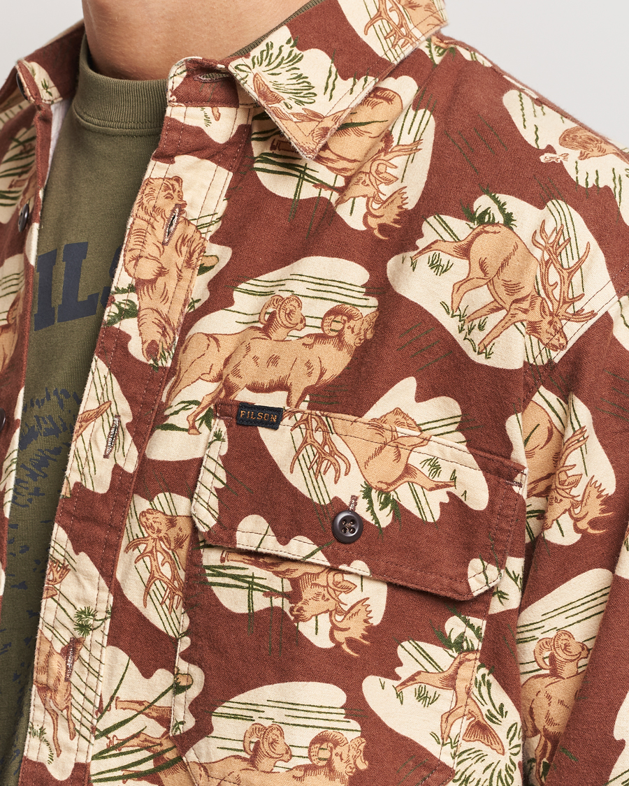Homme | Chemises | Filson | Field Flannel Shirt Sorrel Horse/Wildlife