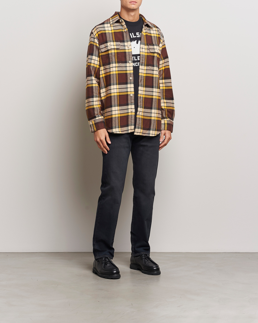 Homme | Chemises | Filson | Vintage Flannel Work Shirt Brown/Yellow
