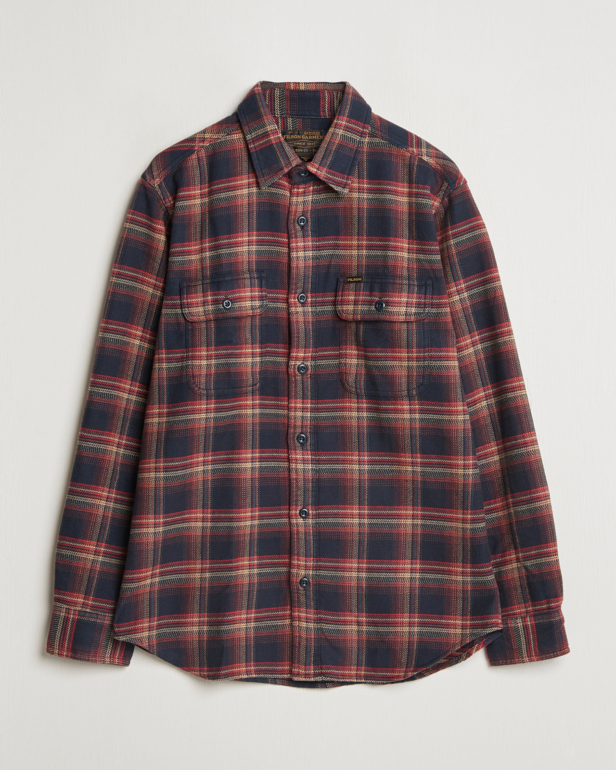 Homme | Chemises | Filson | Vintage Flannel Work Shirt Black/Rust