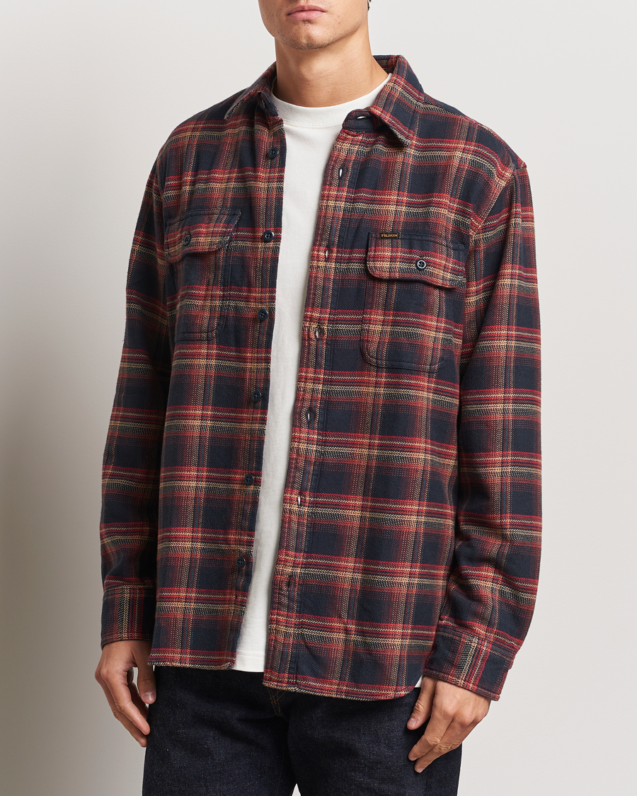 Homme | Chemises | Filson | Vintage Flannel Work Shirt Black/Rust