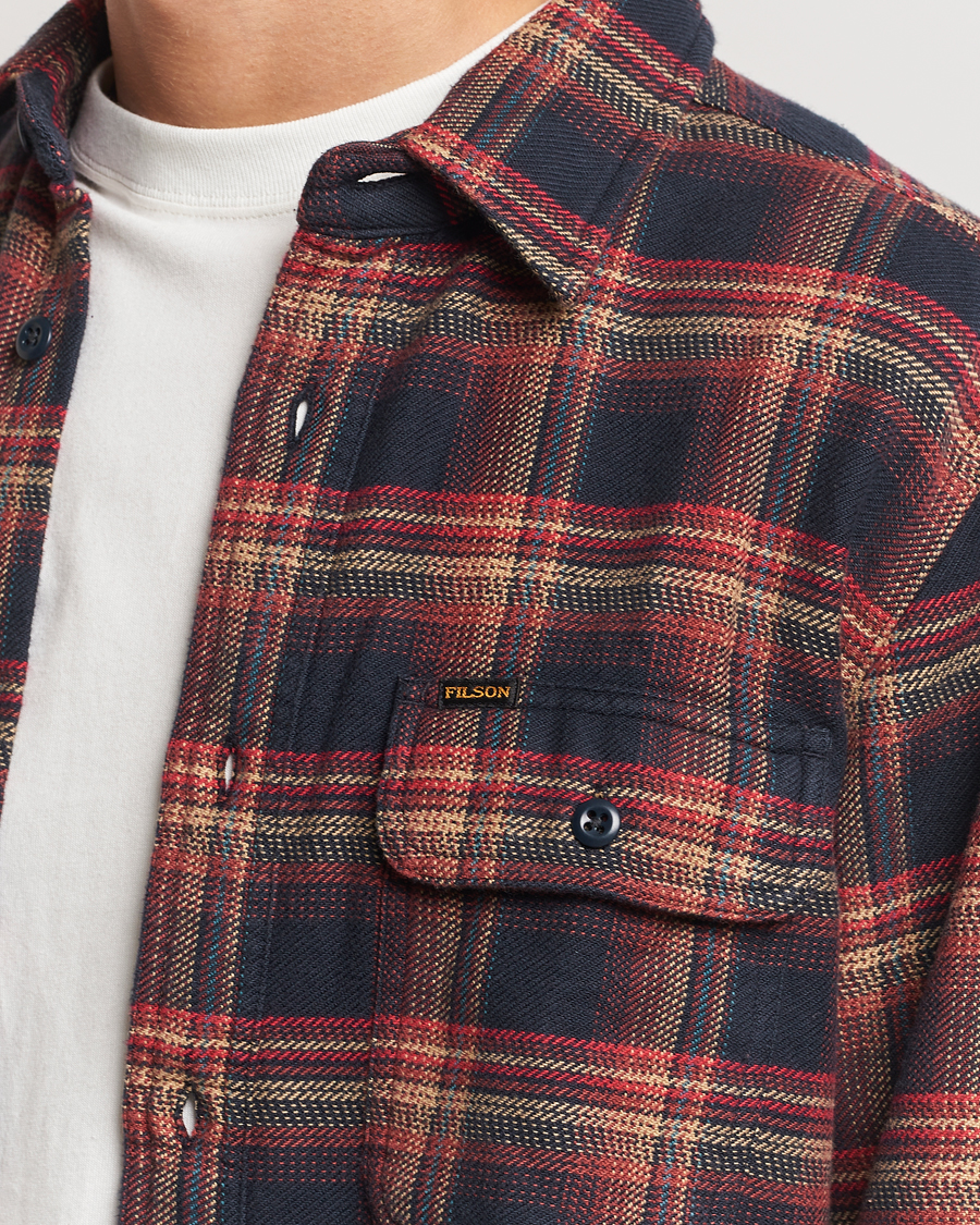 Homme | Chemises | Filson | Vintage Flannel Work Shirt Black/Rust
