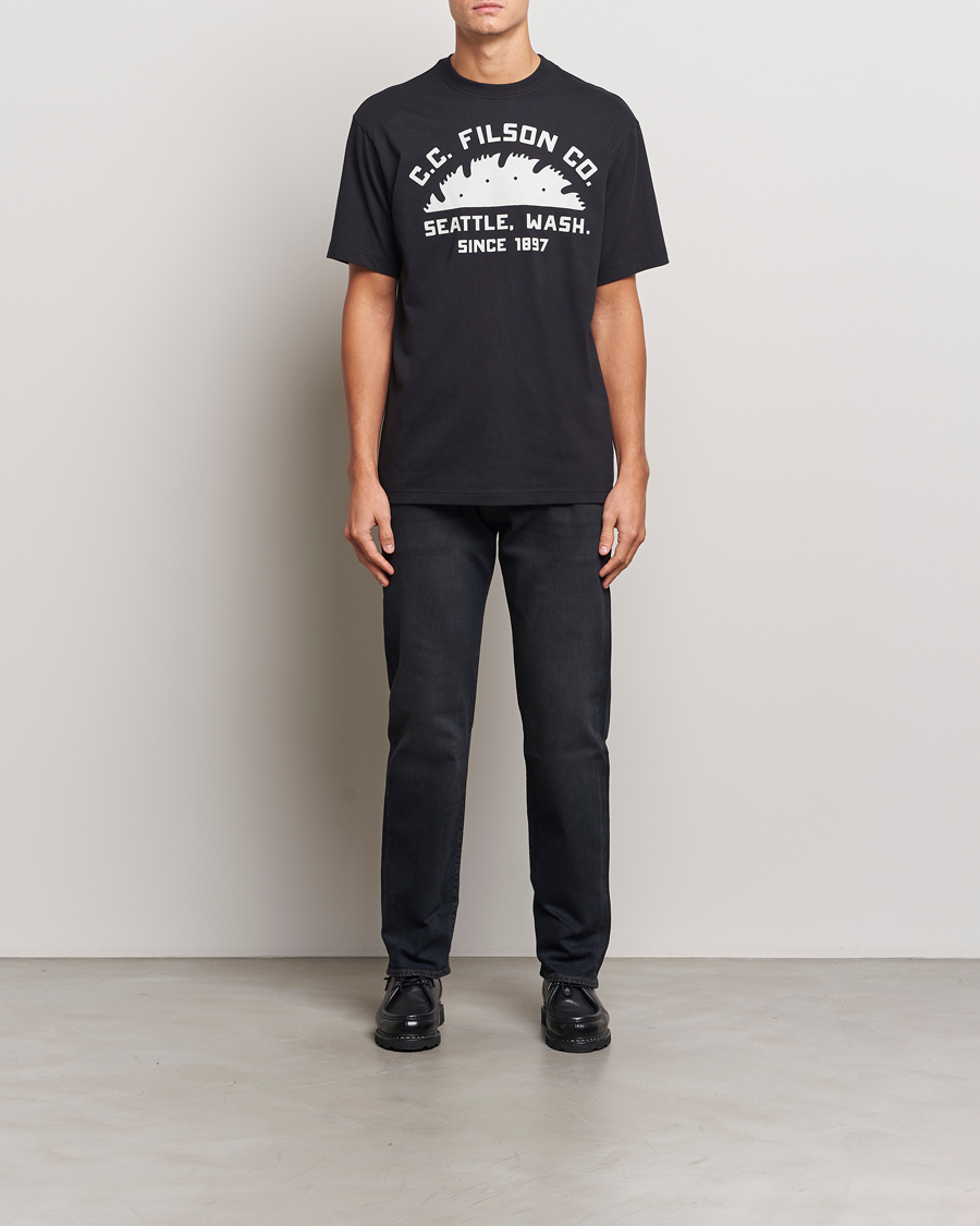 Homme | T-shirts | Filson | Printed Cotton T-Shirt Black