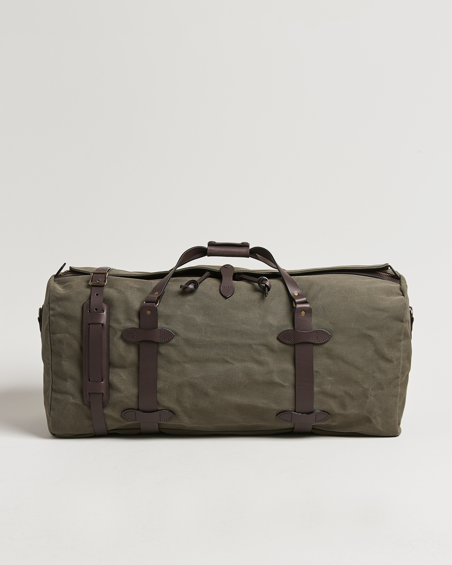 Homme | Filson Rugged Twill Duffle Large Otter Green | Filson | Rugged Twill Duffle Large Otter Green