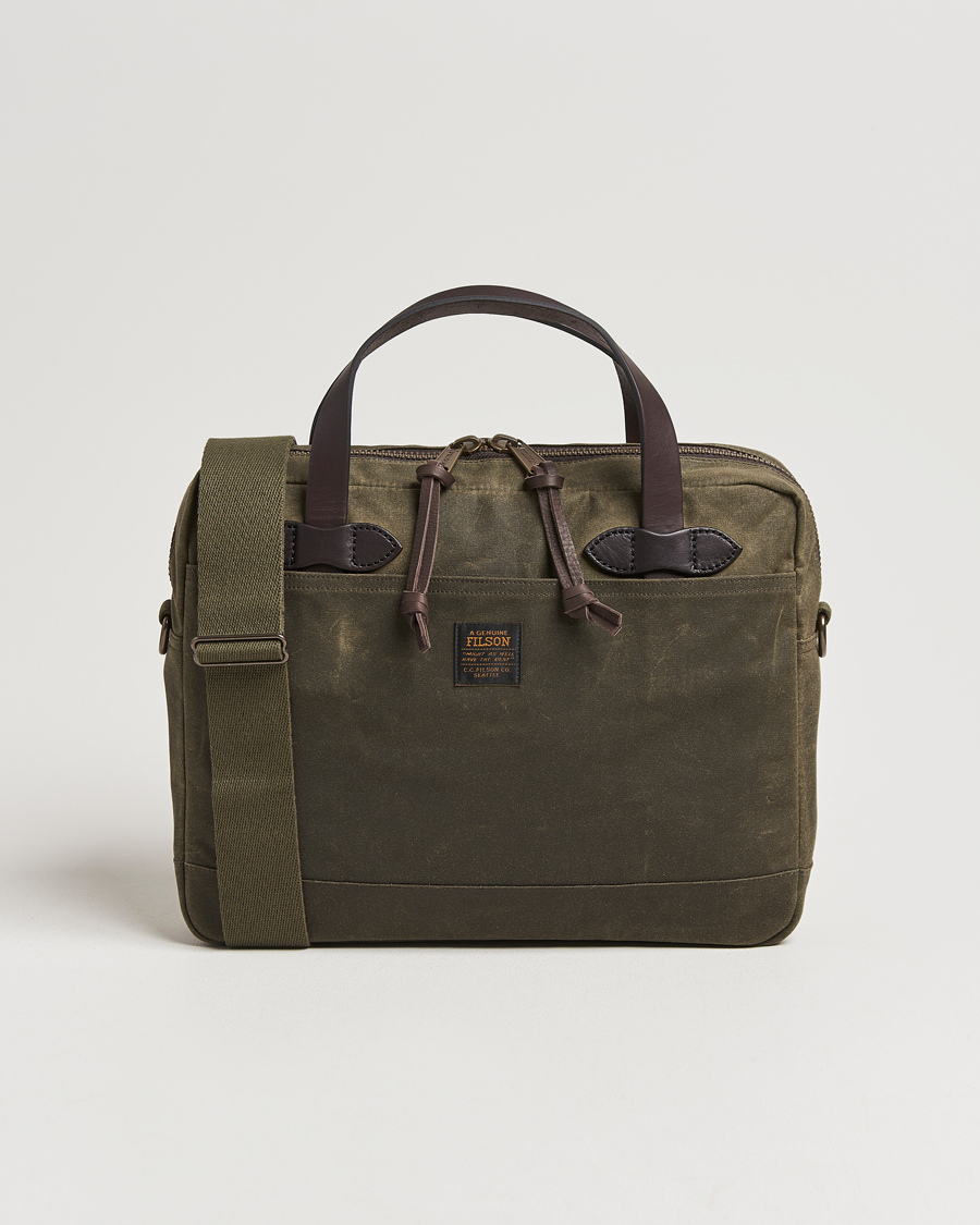 Homme | Sacs | Filson | Tin Cloth Compact Briefcase Otter Green
