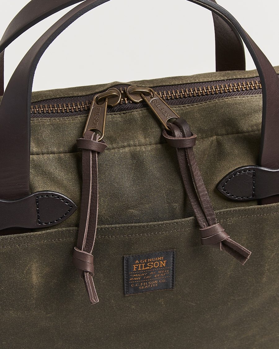 Homme | Sacs | Filson | Tin Cloth Compact Briefcase Otter Green