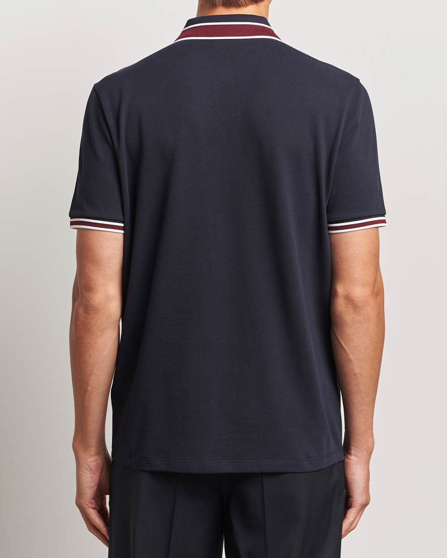 Homme | Polos | Moncler | Double Contrast Collar Polo Navy