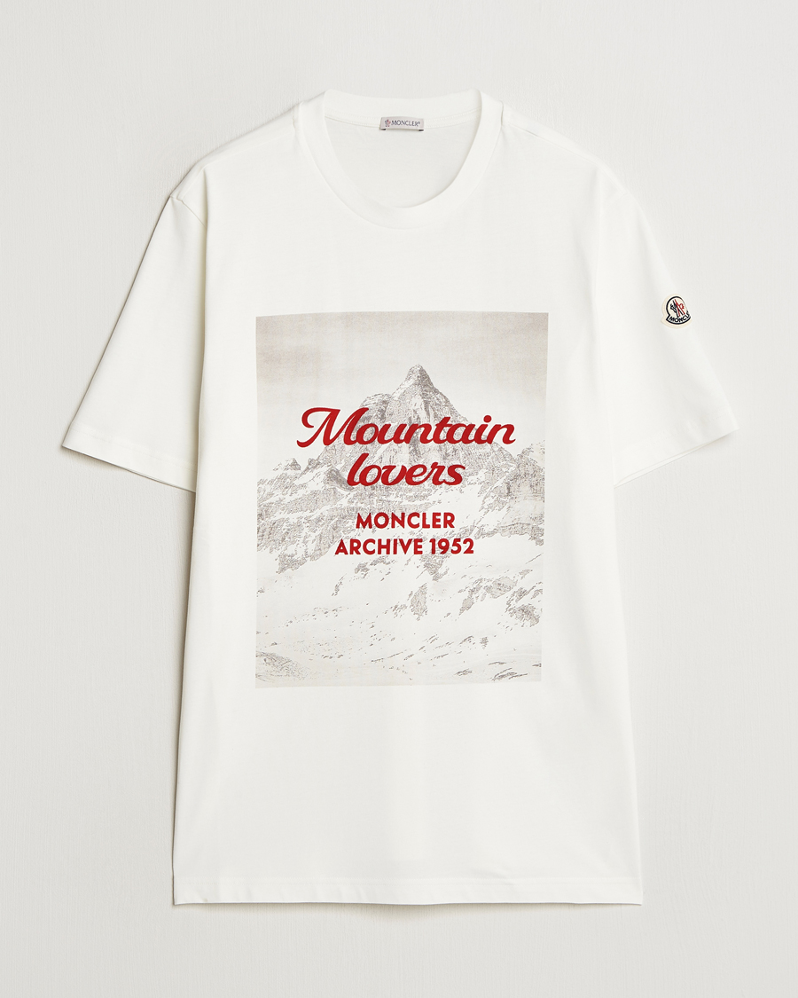 Homme | T-shirts | Moncler | Mountain Lovers T-Shirt White