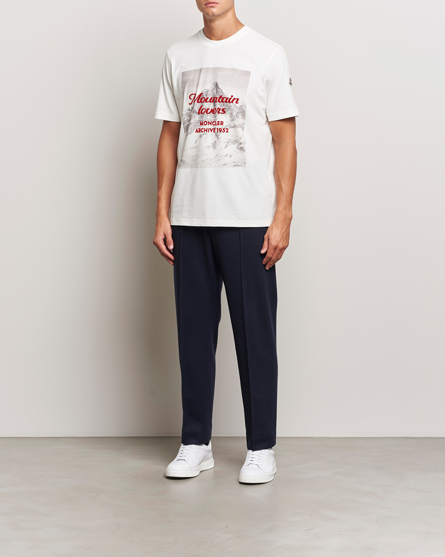 Homme | T-shirts | Moncler | Mountain Lovers T-Shirt White