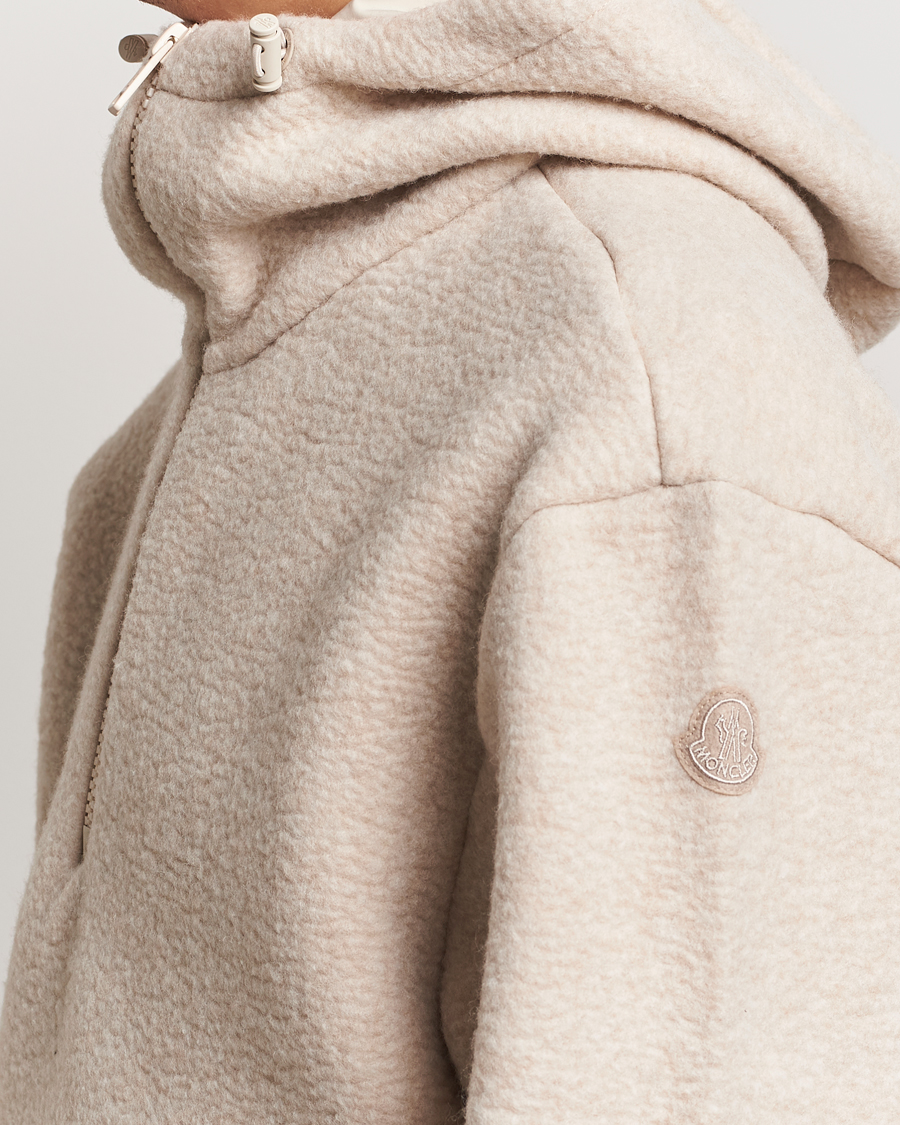 Homme | Pulls Et Tricots | Moncler | Half Zip Hoodie Beige