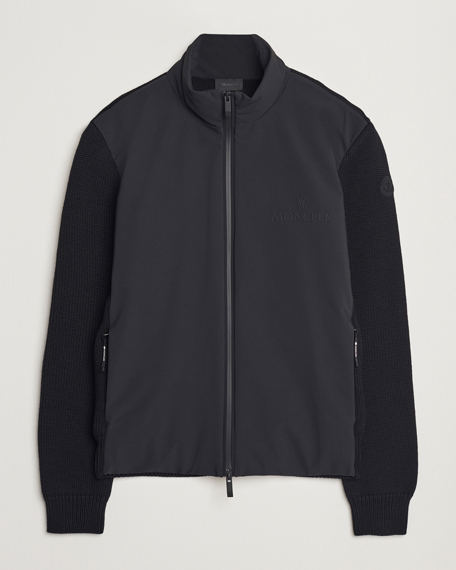 Homme | Manteaux Et Vestes | Moncler | Hybrid Zip Cardigan Black
