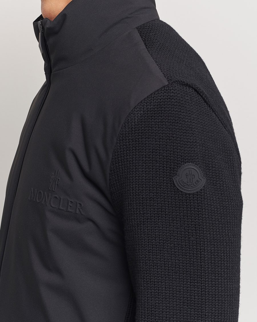 Homme | Manteaux Et Vestes | Moncler | Hybrid Zip Cardigan Black