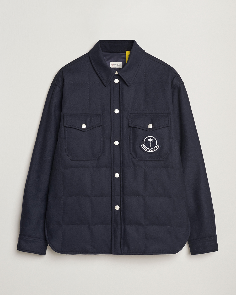 Homme | Manteaux Et Vestes | Moncler Genius | X Palm Angels Shirt Jacket Navy