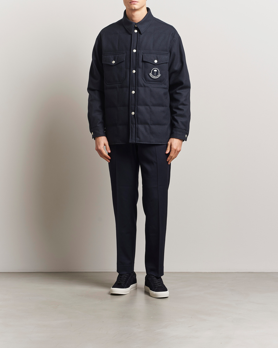 Homme | Manteaux Et Vestes | Moncler Genius | X Palm Angels Shirt Jacket Navy