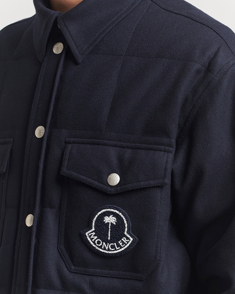 Homme | Manteaux Et Vestes | Moncler Genius | X Palm Angels Shirt Jacket Navy