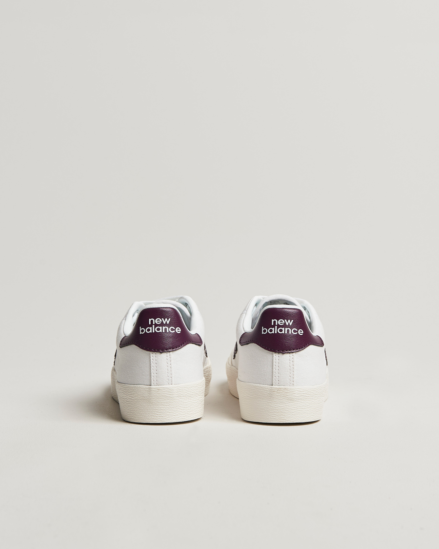 Homme | New Balance B100 Sneakers White/Burgundy | New Balance | B100 Sneakers White/Burgundy