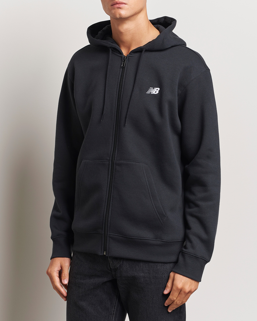 Homme | Pulls Et Tricots | New Balance | Essentials Full Zip Fleece Hoodie Black