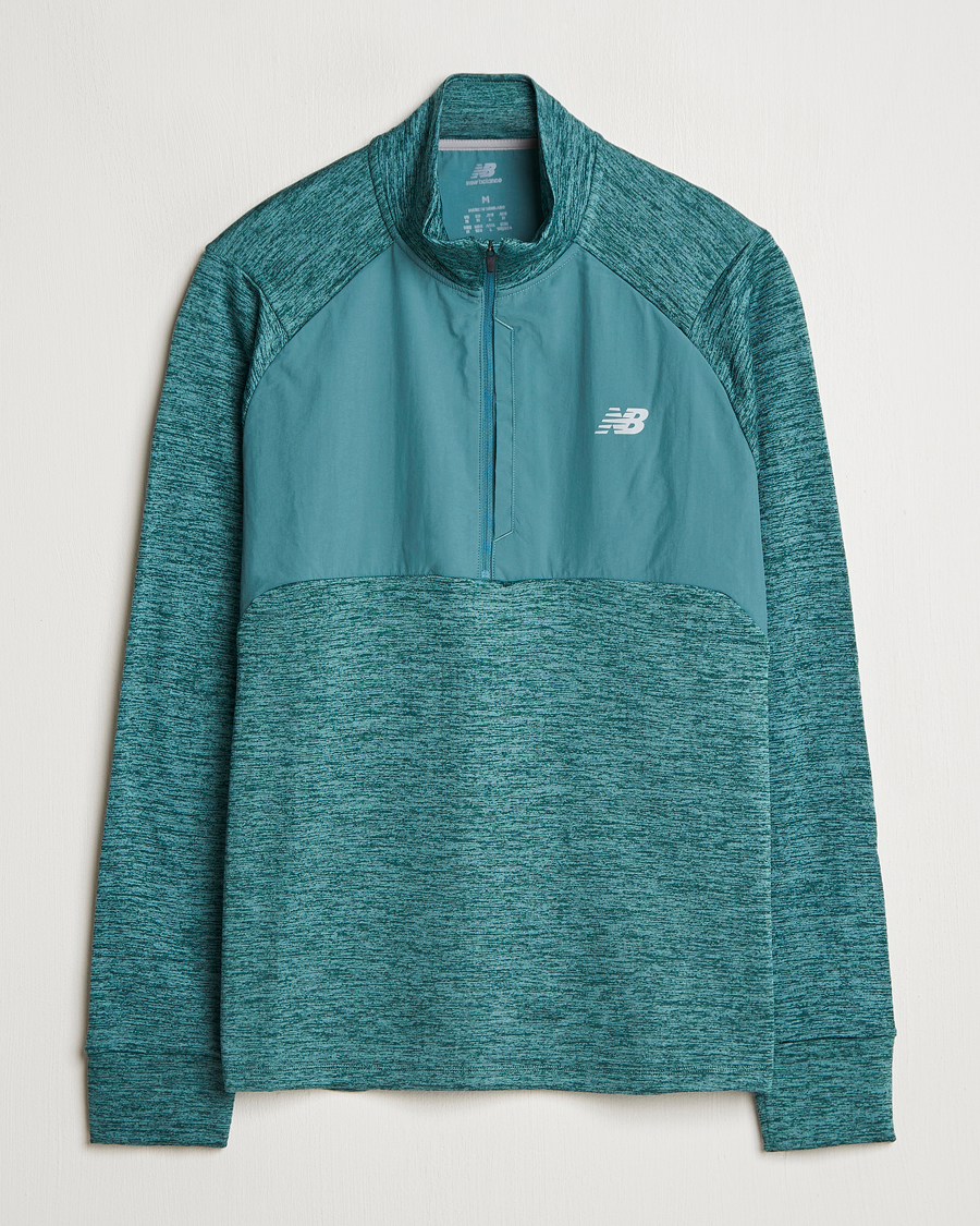 Homme | Pulls Et Tricots | New Balance Running | Heat Grid Half Zip New Spruce