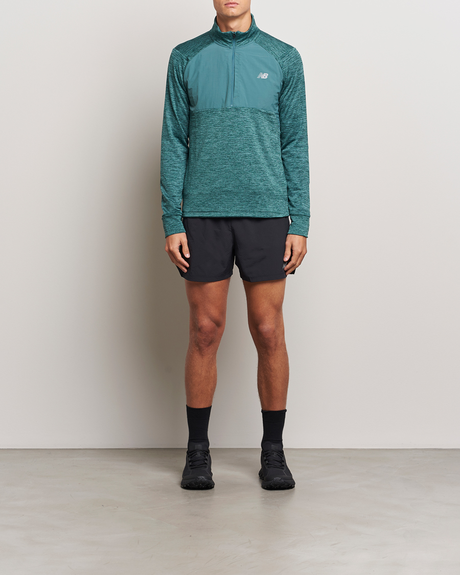 Homme | Pulls Et Tricots | New Balance Running | Heat Grid Half Zip New Spruce