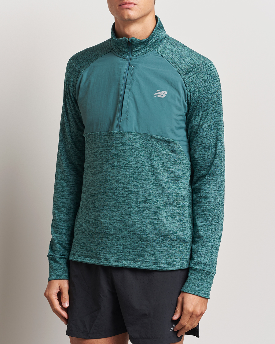 Homme | Pulls Et Tricots | New Balance Running | Heat Grid Half Zip New Spruce