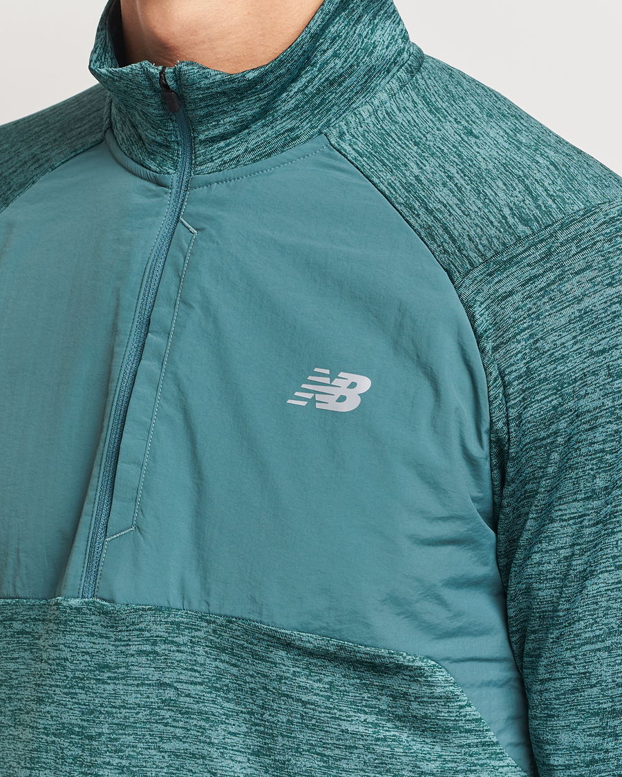 Homme | Pulls Et Tricots | New Balance Running | Heat Grid Half Zip New Spruce