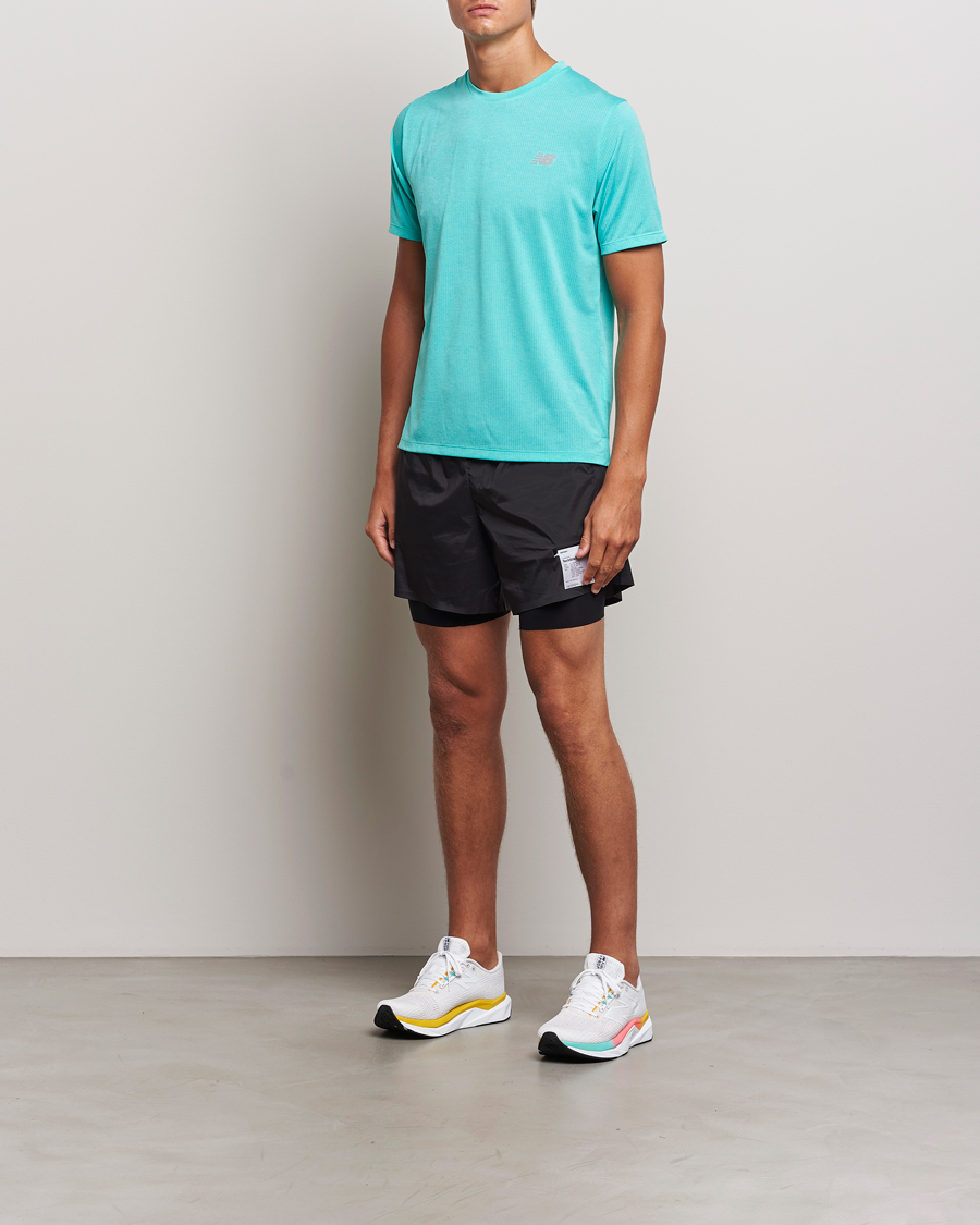 Homme | T-shirts | New Balance Running | Athletics Run T-Shirt Cyber Jade