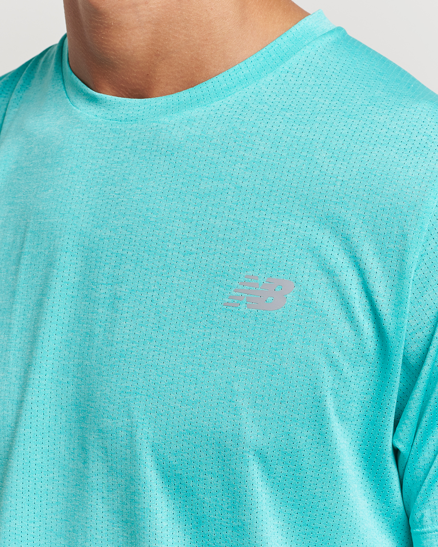 Homme | T-shirts | New Balance Running | Athletics Run T-Shirt Cyber Jade