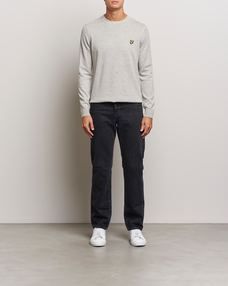 Homme | Pulls Et Tricots | Lyle & Scott | Cotton/Merino Crew Neck Jumper Light Grey Marl