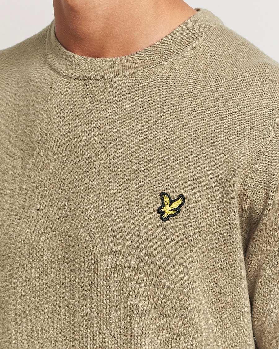 Homme | Pulls Et Tricots | Lyle & Scott | Cotton/Merino Crew Neck Jumper Sage Uniform