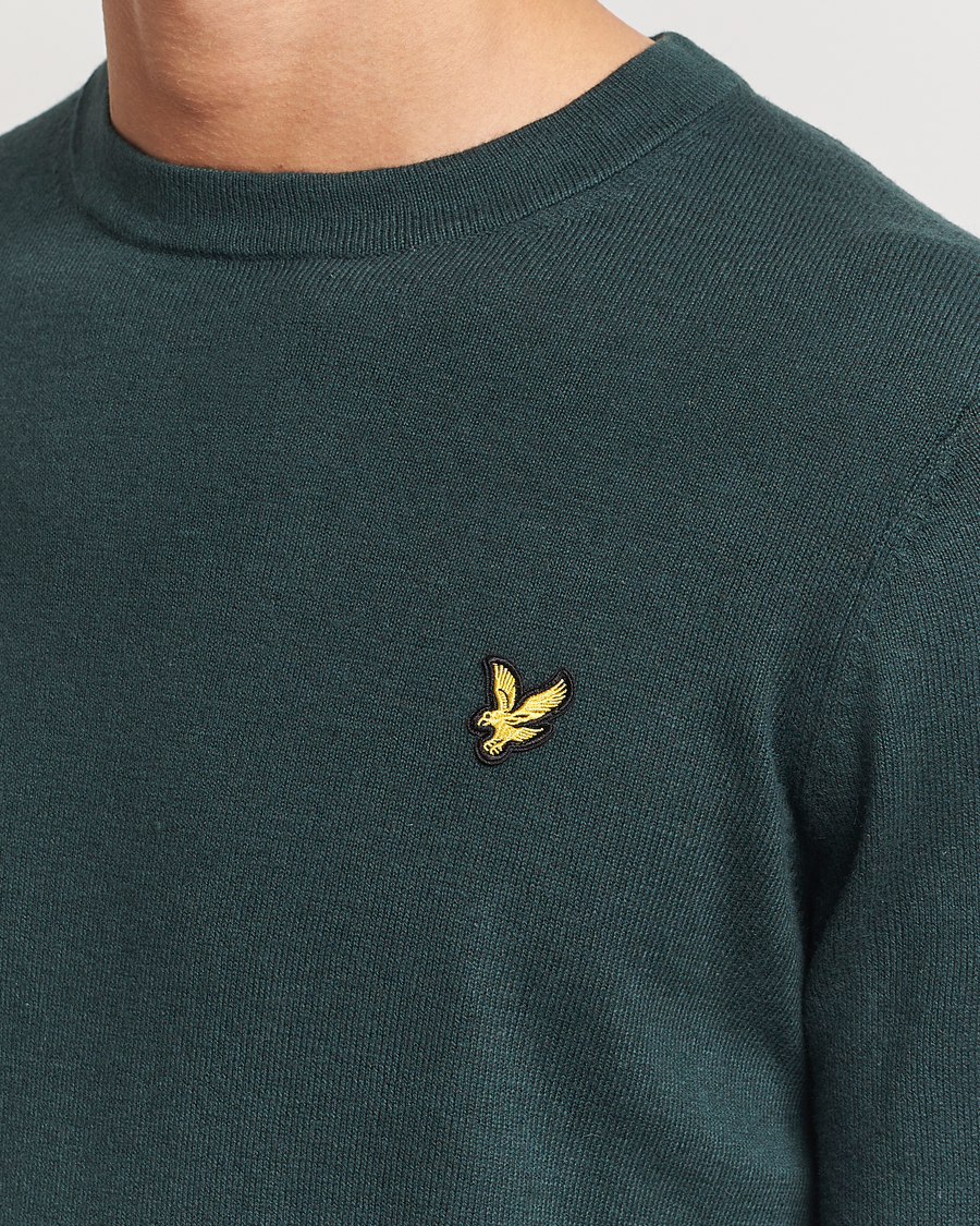 Homme | Pulls Et Tricots | Lyle & Scott | Cotton/Merino Crew Neck Jumper Argyle Teal