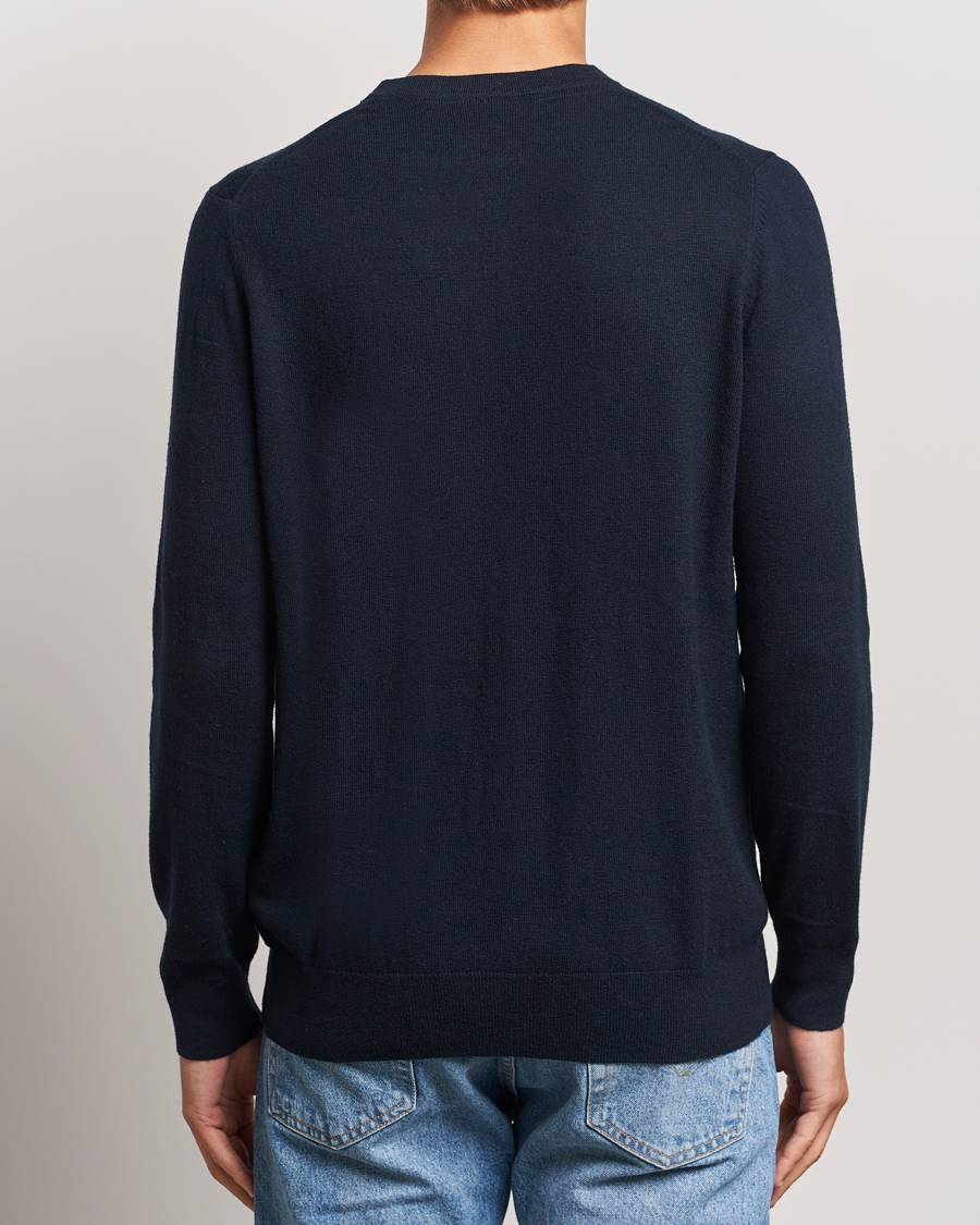 Homme | Pulls Et Tricots | Lyle & Scott | Cotton/Merino Crew Neck Jumper Dark Navy