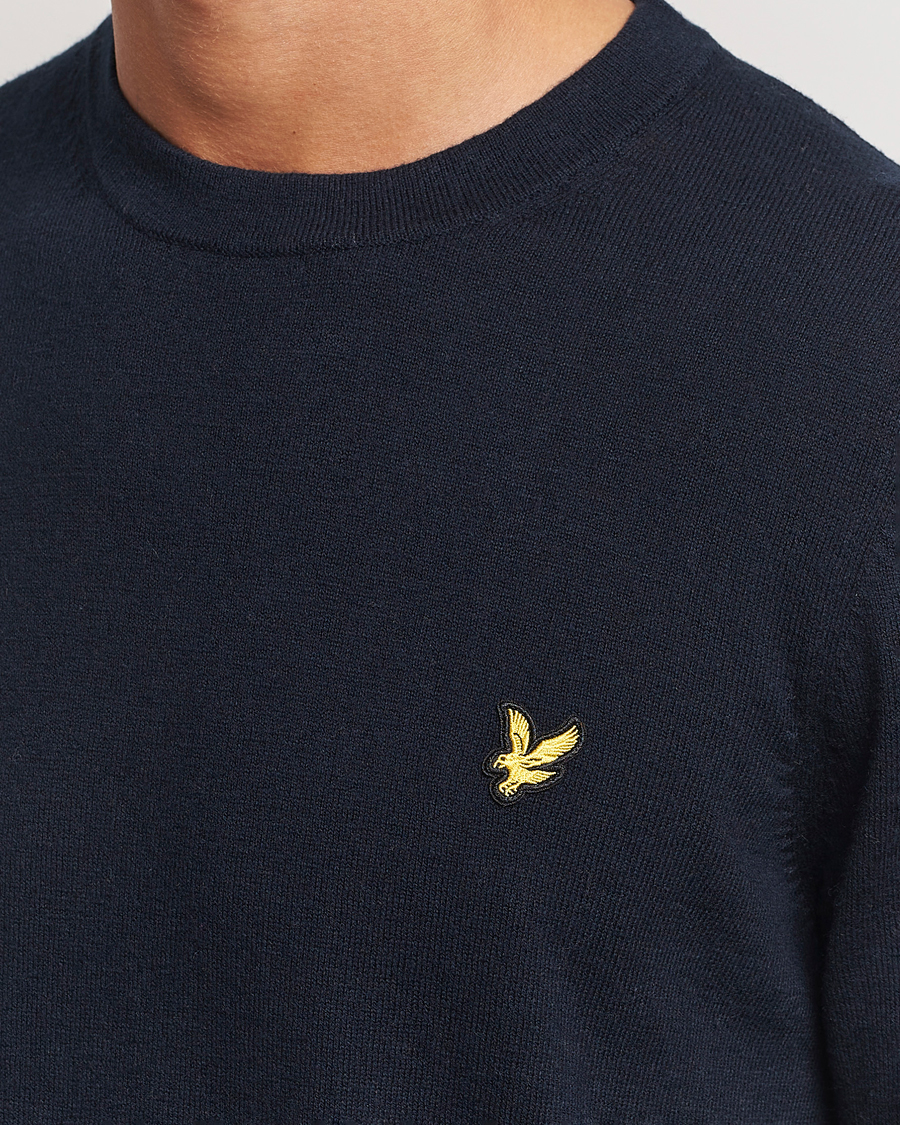 Homme | Pulls Et Tricots | Lyle & Scott | Cotton/Merino Crew Neck Jumper Dark Navy
