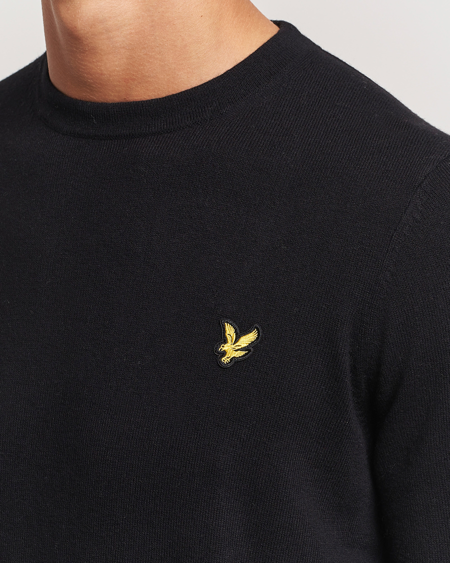 Homme | Pulls Et Tricots | Lyle & Scott | Cotton/Merino Crew Neck Jumper Jet Black