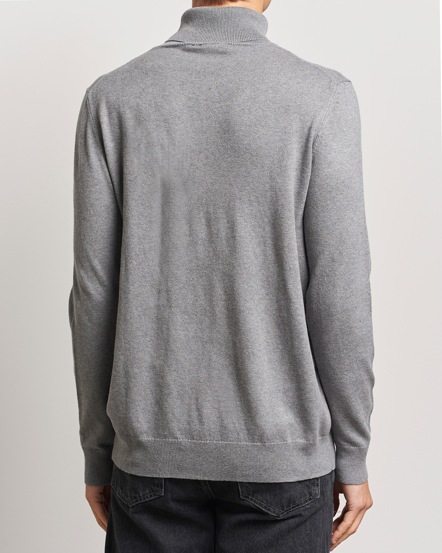 Homme | Pulls Et Tricots | Lyle & Scott | Cotton/Merino Turtleneck Mid Grey Marl