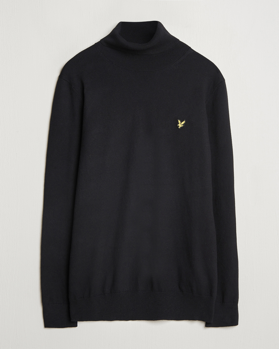 Homme | Pulls Et Tricots | Lyle & Scott | Cotton/Merino Turtleneck Jet Black