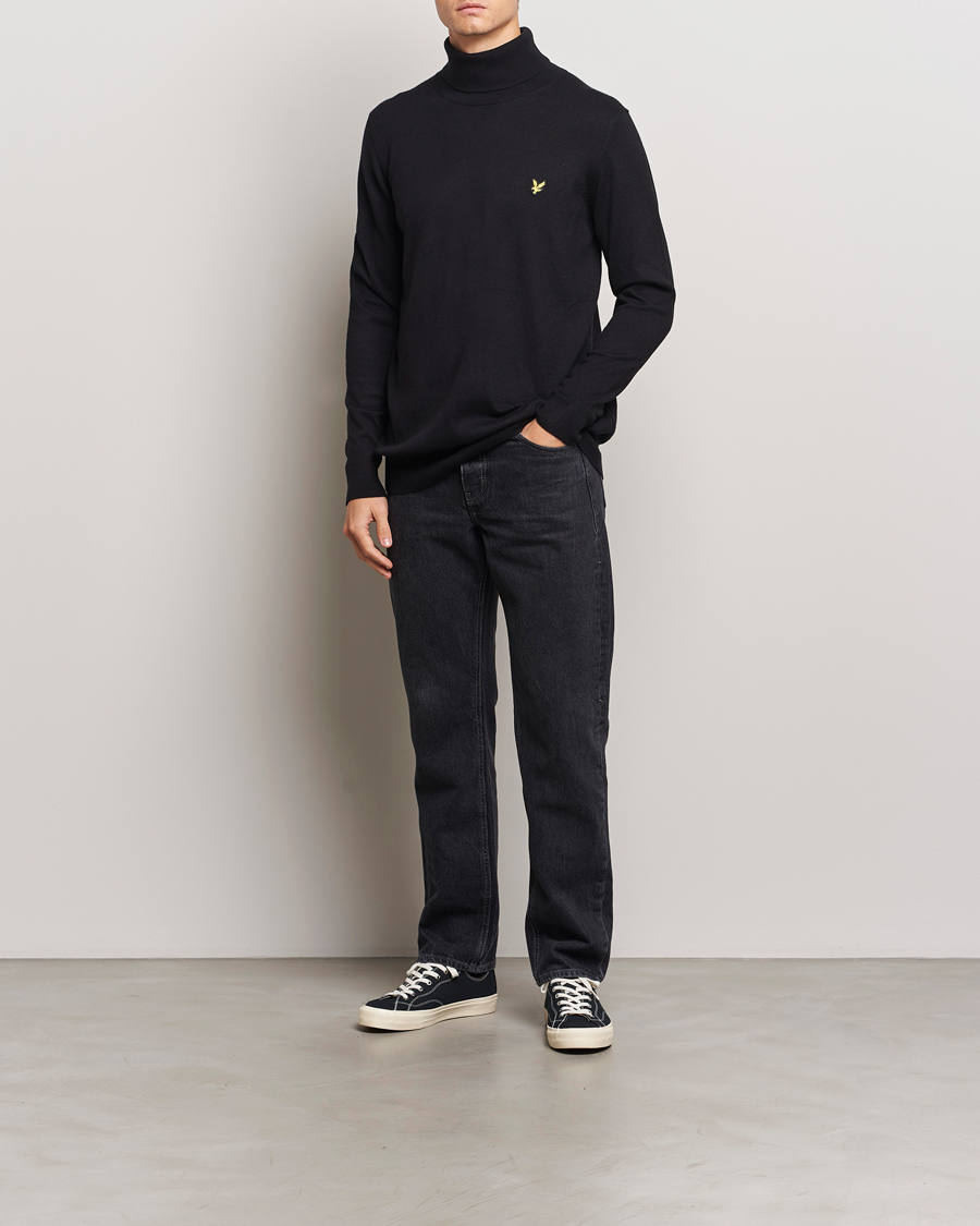 Homme | Pulls Et Tricots | Lyle & Scott | Cotton/Merino Turtleneck Jet Black