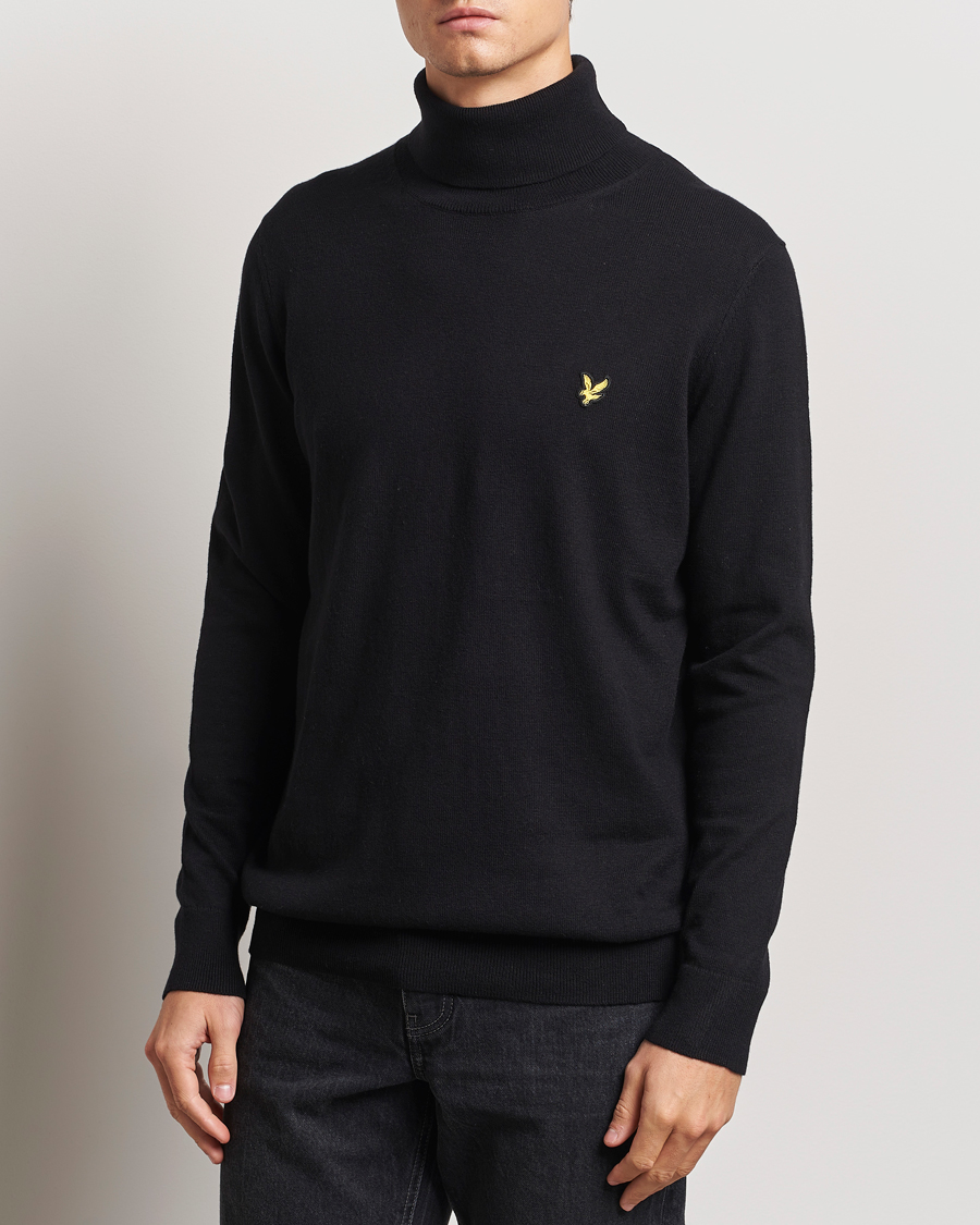 Homme | Pulls Et Tricots | Lyle & Scott | Cotton/Merino Turtleneck Jet Black