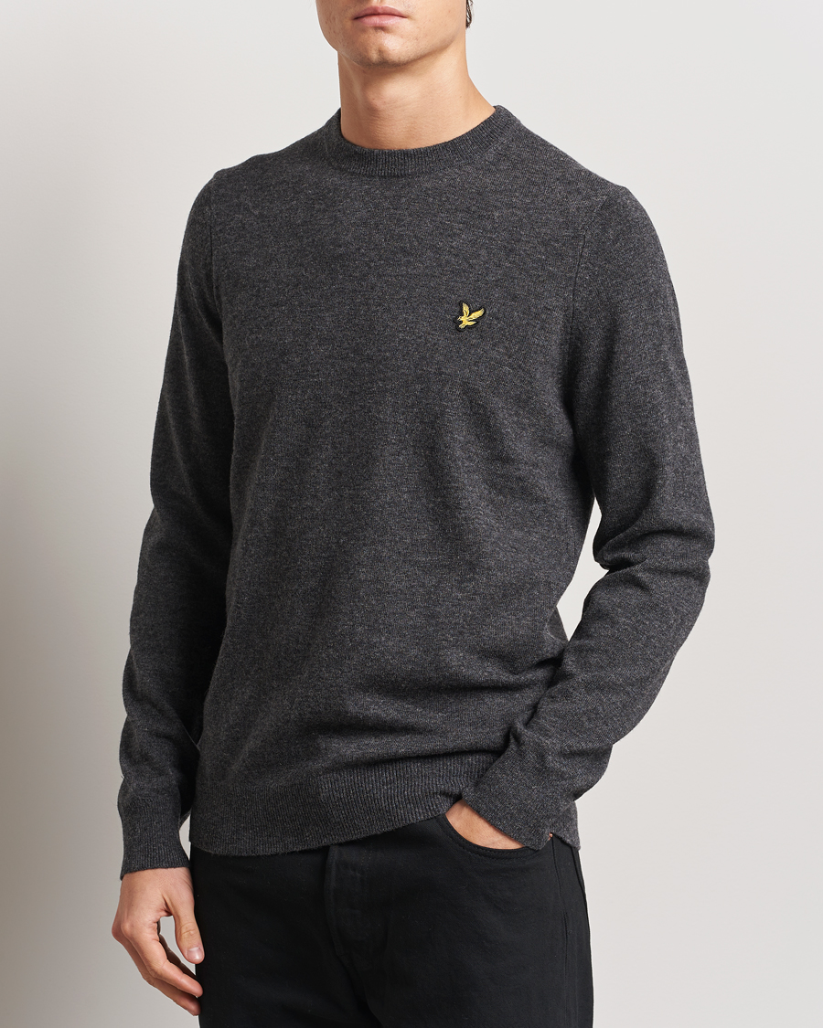 Homme | Pulls Et Tricots | Lyle & Scott | Lambswool Crew Neck Pullover Charcoal Marl