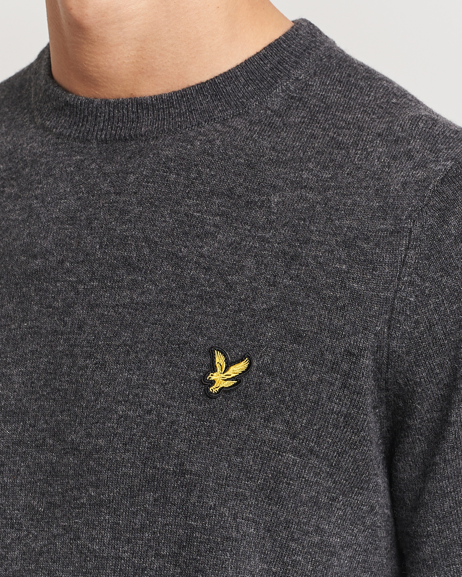 Homme | Pulls Et Tricots | Lyle & Scott | Lambswool Crew Neck Pullover Charcoal Marl