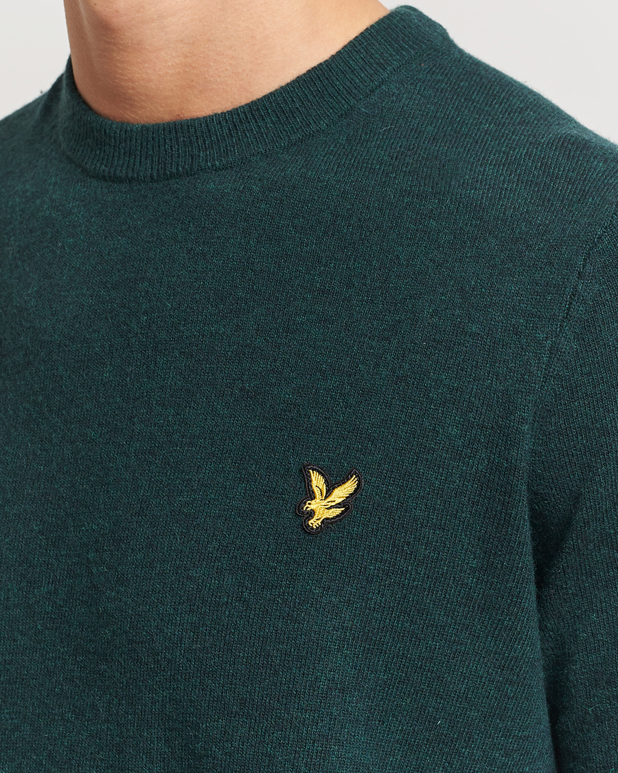 Homme | Pulls Et Tricots | Lyle & Scott | Lambswool Crew Neck Pullover Argyle Teal Marl