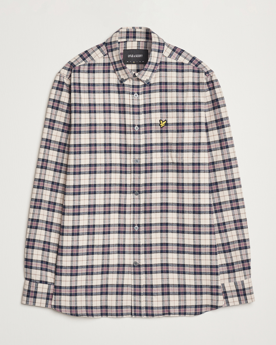 Homme | Chemises | Lyle & Scott | Checked Flannel Shirt Dark Navy