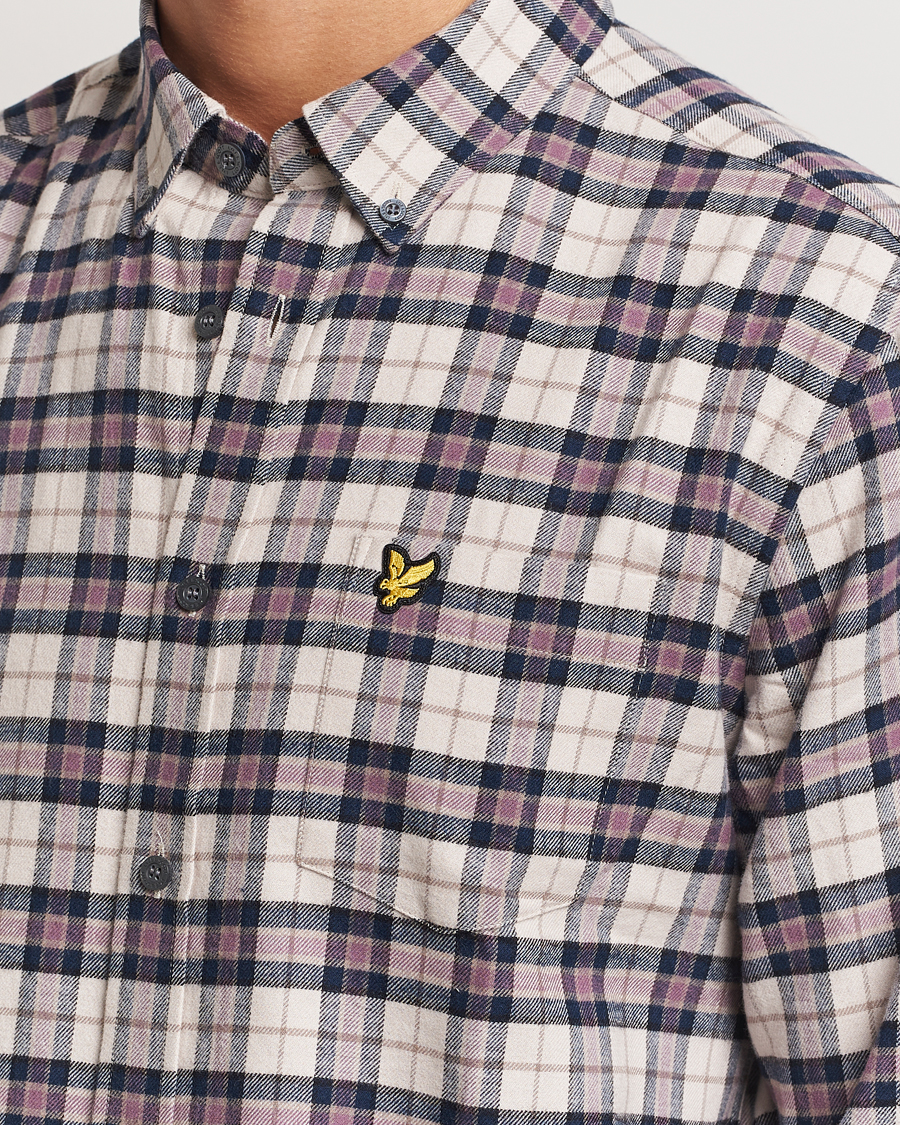 Homme | Chemises | Lyle & Scott | Checked Flannel Shirt Dark Navy