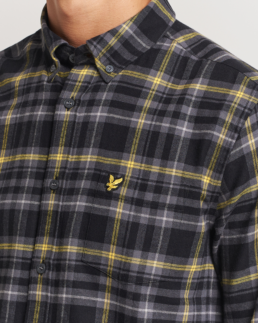 Homme | Chemises | Lyle & Scott | Checked Flannel Shirt Jet Black