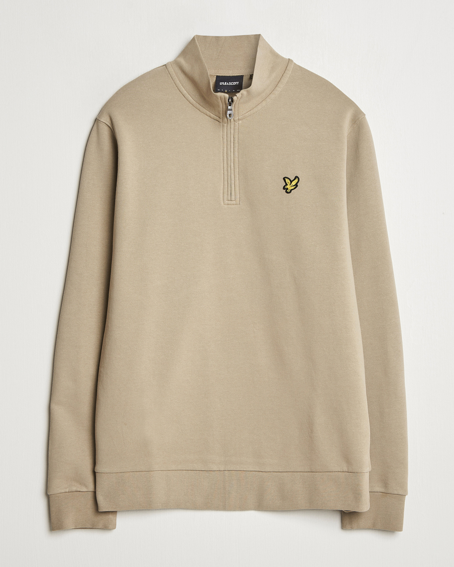 Homme | Pulls Et Tricots | Lyle & Scott | Loopback Half Zip Sweater Sage Uniform