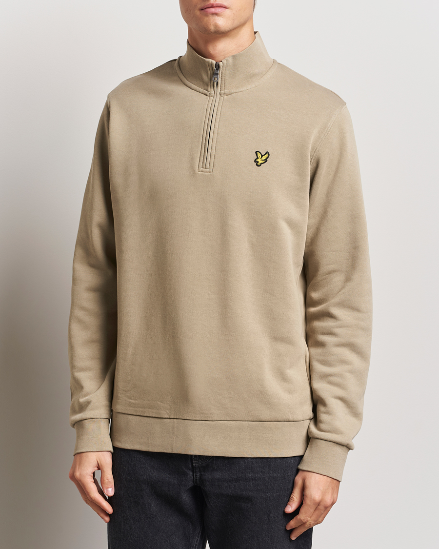 Homme | Pulls Et Tricots | Lyle & Scott | Loopback Half Zip Sweater Sage Uniform