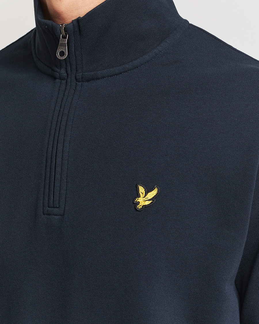 Homme | Pulls Et Tricots | Lyle & Scott | Loopback Half Zip Sweater Dark Navy
