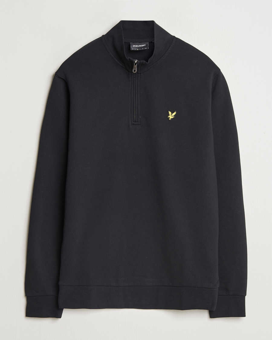 Homme | Pulls Et Tricots | Lyle & Scott | Loopback Half Zip Sweater Jet Black