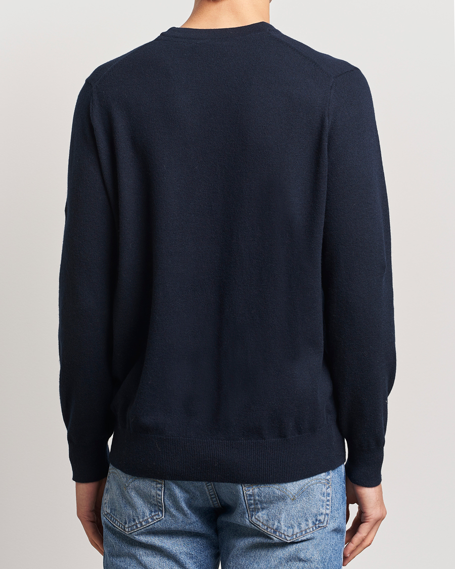 Homme | Pulls Et Tricots | Lyle & Scott | Tonal Eagle Lambswool Crew Neck Dark Navy