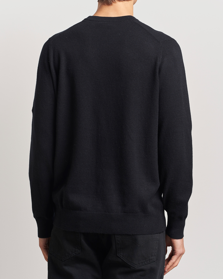 Homme | Pulls Et Tricots | Lyle & Scott | Tonal Eagle Lambswool Crew Neck Jet Black