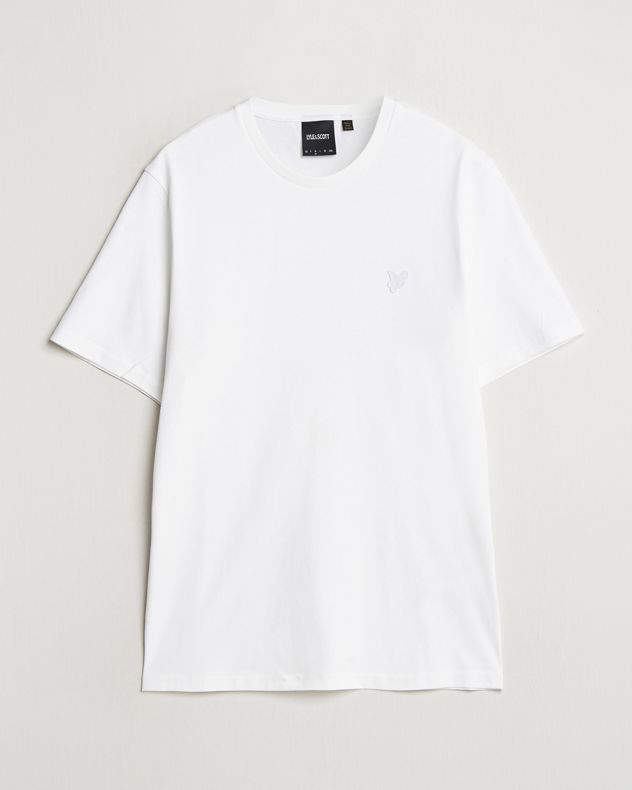Homme | T-shirts | Lyle & Scott | Tonal Eagle Crew Neck T-Shirt White